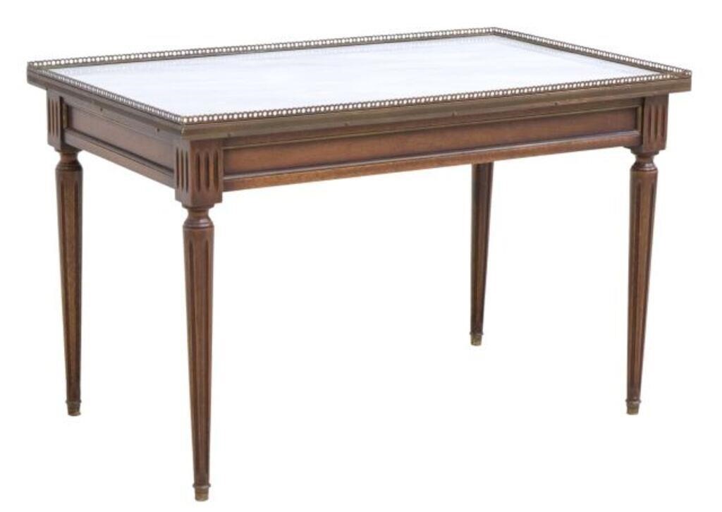 FRENCH LOUIS XVI STYLE MARBLE TOP 2f85b5