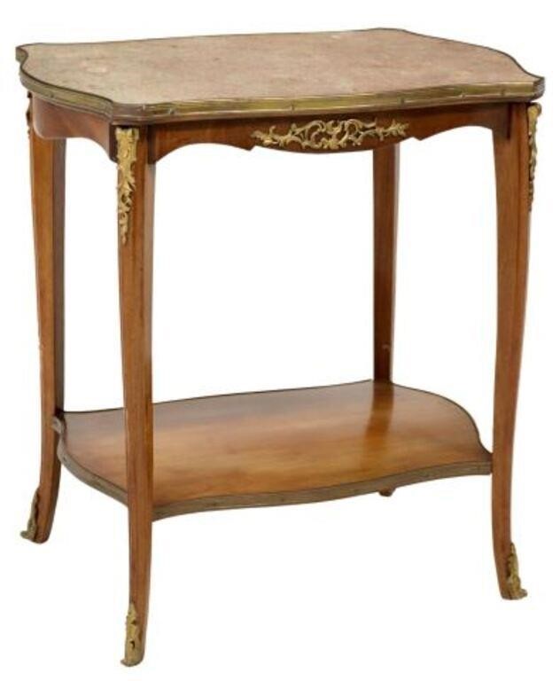 FRENCH LOUIS XV STYLE MARBLE-TOP