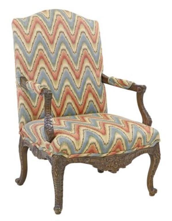 LOUIS XV STYLE UPHOLSTERED FAUTEUILLouis
