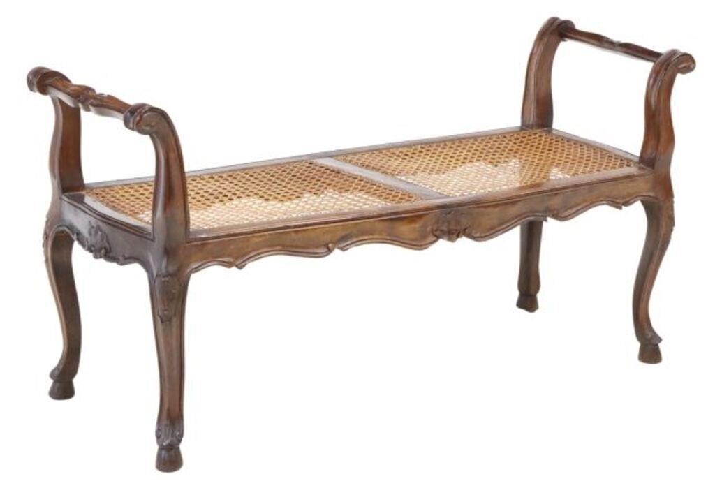 ITALIAN LOUIS XV STYLE CANED WALNUT