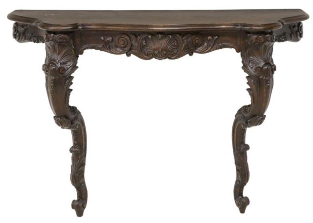 FRENCH LOUIS XV STYLE CARVED CONSOLE 2f85d2