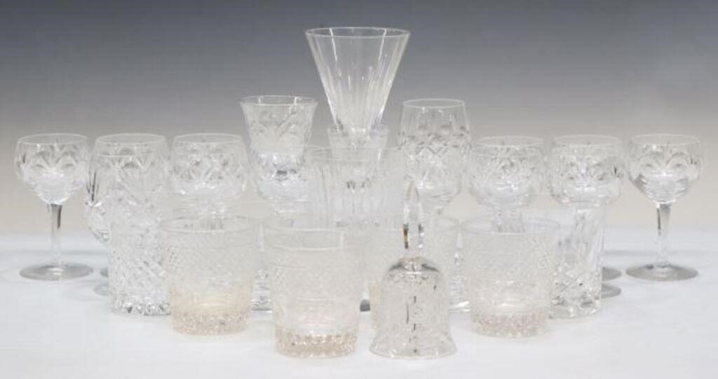  28 CUT CRYSTAL TUMBLERS STEMWARE  2f862a