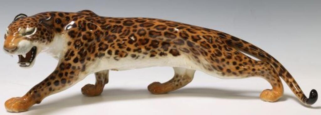 HUTSCHENREUTHER PORCELAIN LEOPARD