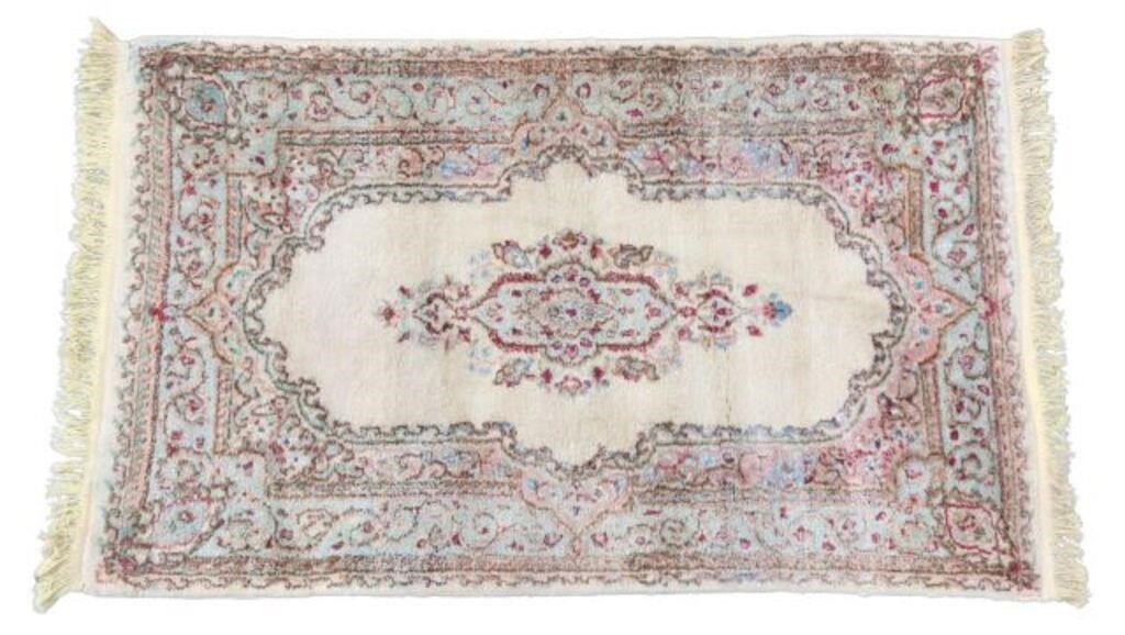 HAND TIED PERSIAN KERMAN RUG 4 11  2f862e