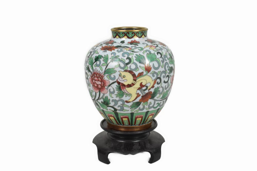 CHINESE CLOISIONNE ENAMEL ON BRASS