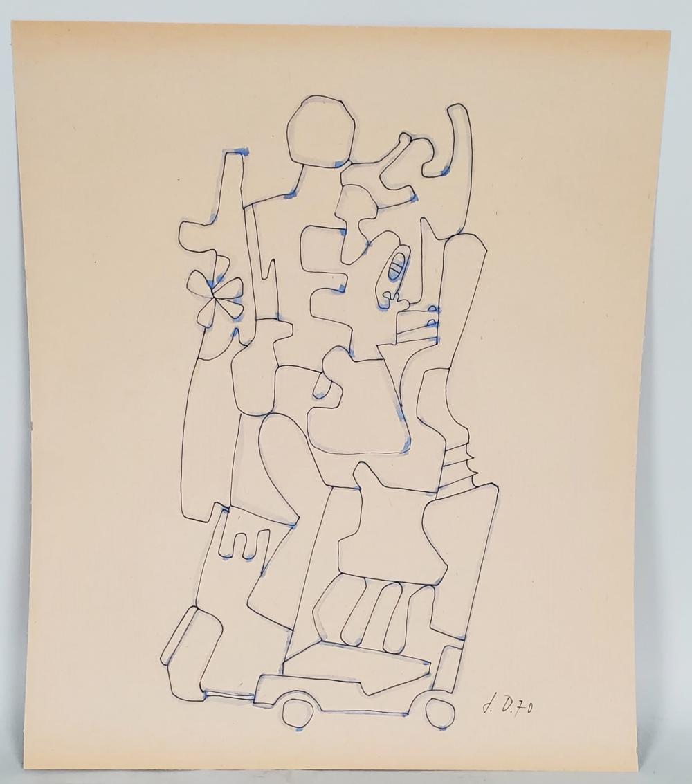 ATTRIBUTED, JEAN DUBUFFET, (FRENCH,