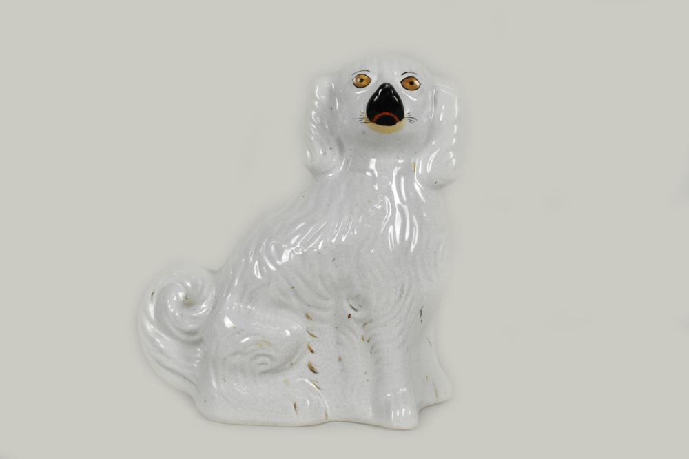 ENGLISH STAFFORSHIRE SPANIEL, 19TH CENTURY,