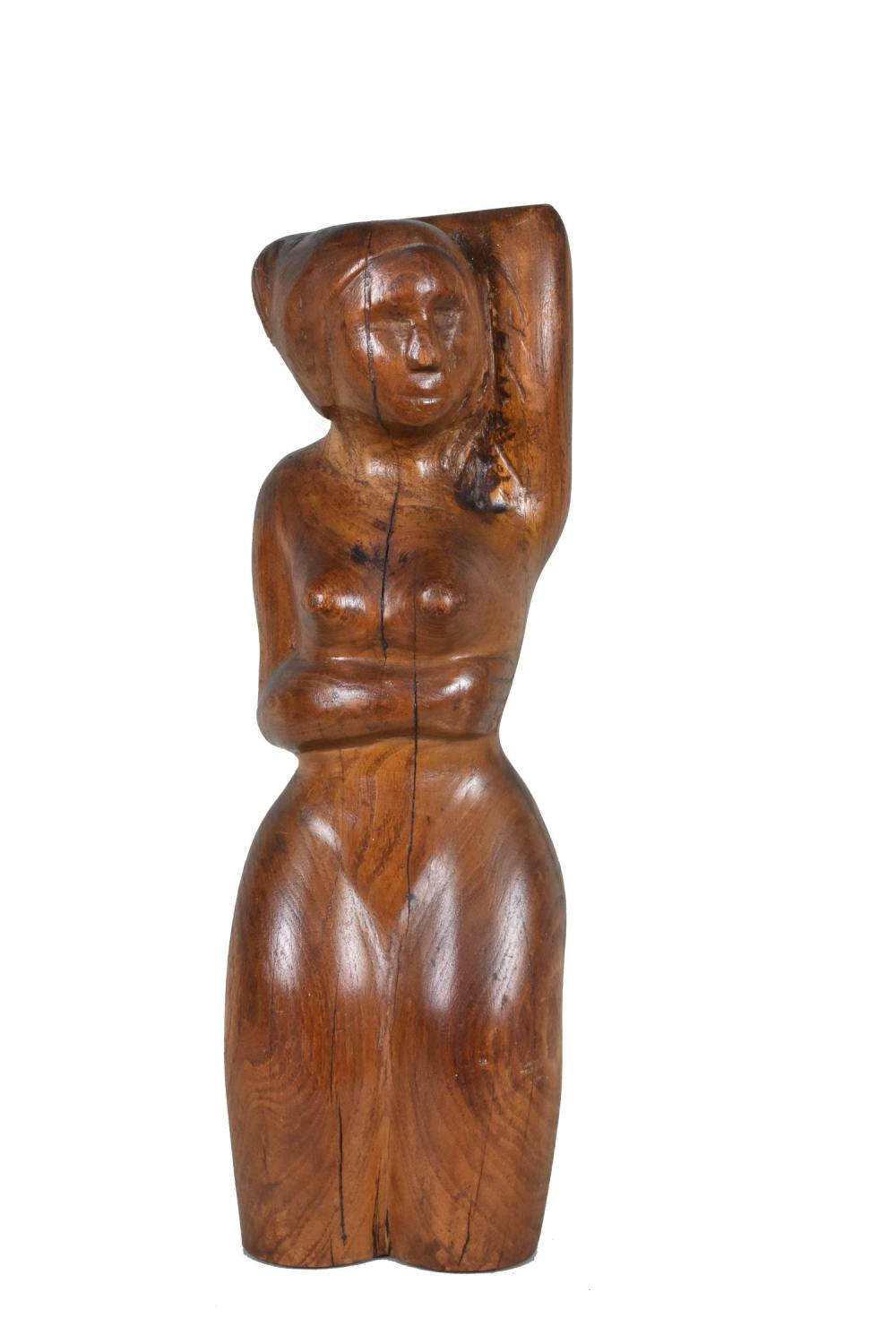 AMERICAN WOOD CARVED SCULPTURE,