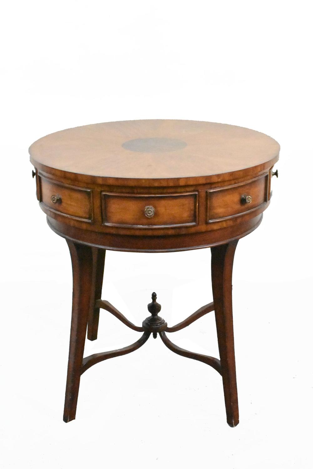 MAHOGANY ROUND DRUM TABLE 20TH 2f87ff