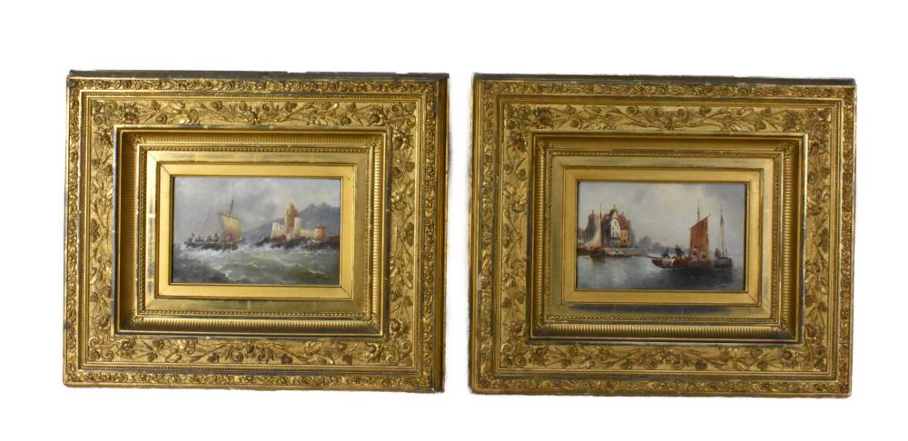 PAIR OF LATE 19TH CENTURY OIL ON 2f885b