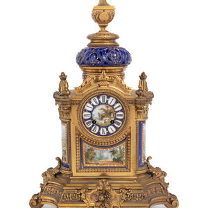 A French Porcelain Mounted Gilt 2f8901