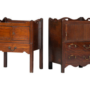 Two Georgian Mahogany Commodes 19th 2f890e