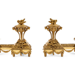 A Pair of French Neoclassical Gilt