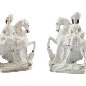 A Pair of Staffordshire Equestrian 2f891d