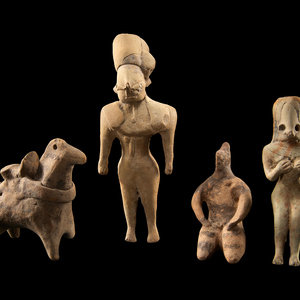 Four Syro Hittite Terracotta Figures Circa 2f8938