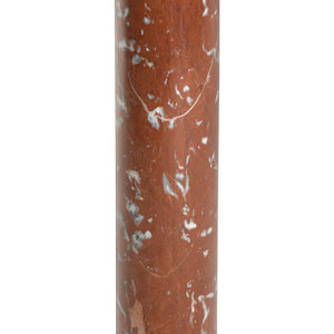 A Contemporary Rouge Marble Pedestal
Height