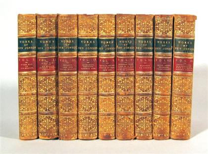 9 vols Jonson Ben The Works  4c0ef