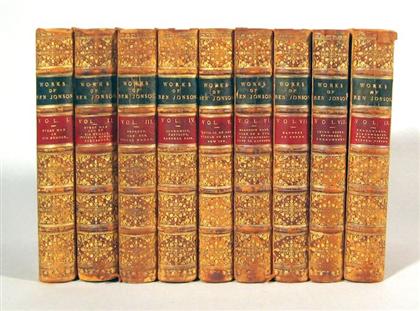 9 vols.  Jonson, Ben. The Works.