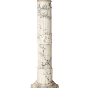 A Continental Carved Marble Pedestal First 2f8956