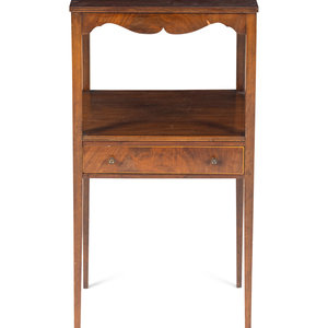 An English Mahogany Side Table
Late