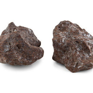Two Large Octahedrite Meteorite Fragments
Circa