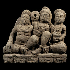 A Gandharan Carved Sandstone Figural 2f89b4