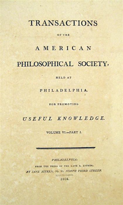 Lot American Philosophical Society  4c0fc