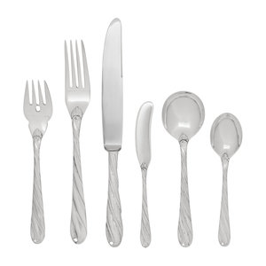 A Buccellati Silver Flatware Service Torchon 2f8a44