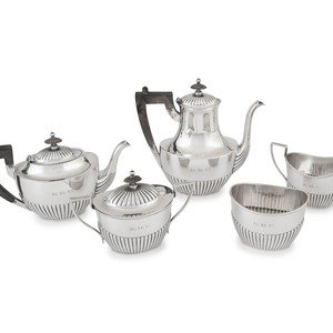 An American Silver Five Piece Tea 2f8a6d