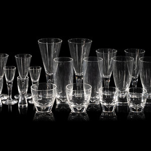 A Collection of Steuben Glass Stemware