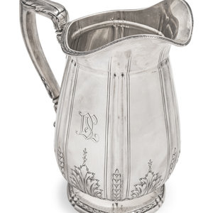 An American Silver Water Pitcher Reed 2f8aaf