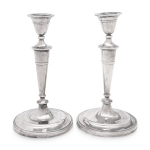 A Pair of American Silver Candlesticks 2f8ab8