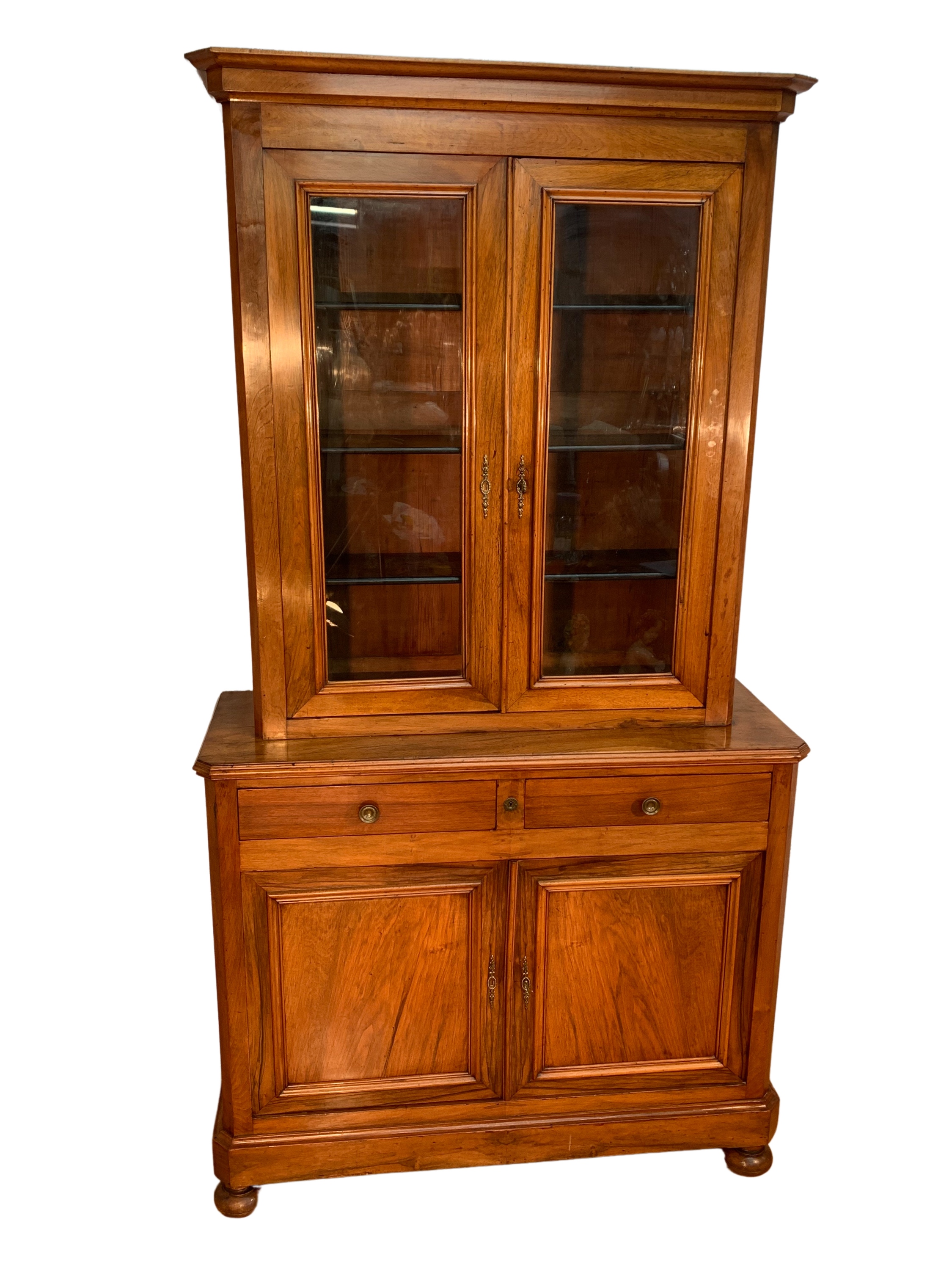 LOUIS PHILIPPE WALNUT BIBLIOTHEQUE