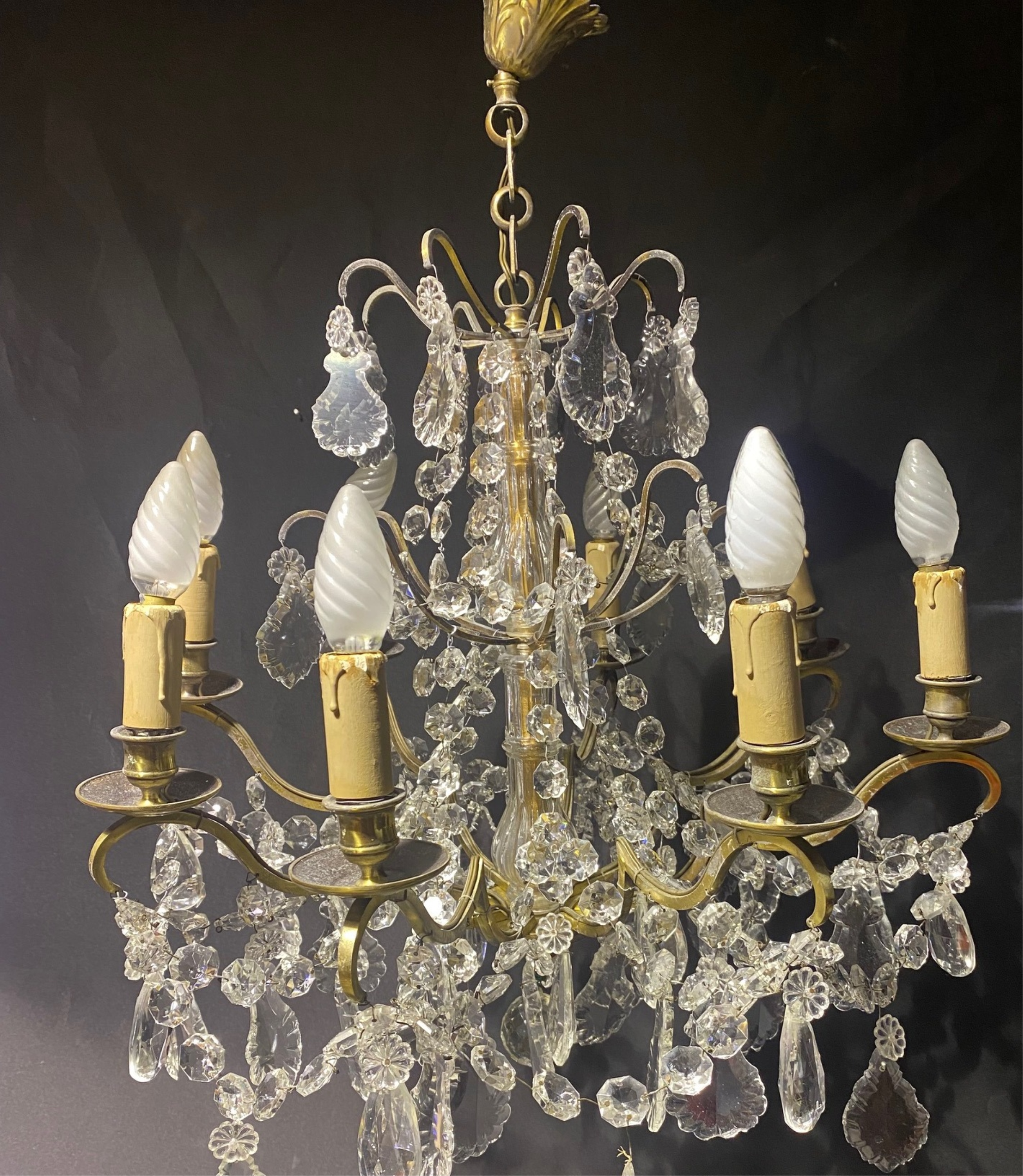 LOUIS XV STYLE CRYSTAL CHANDELIER