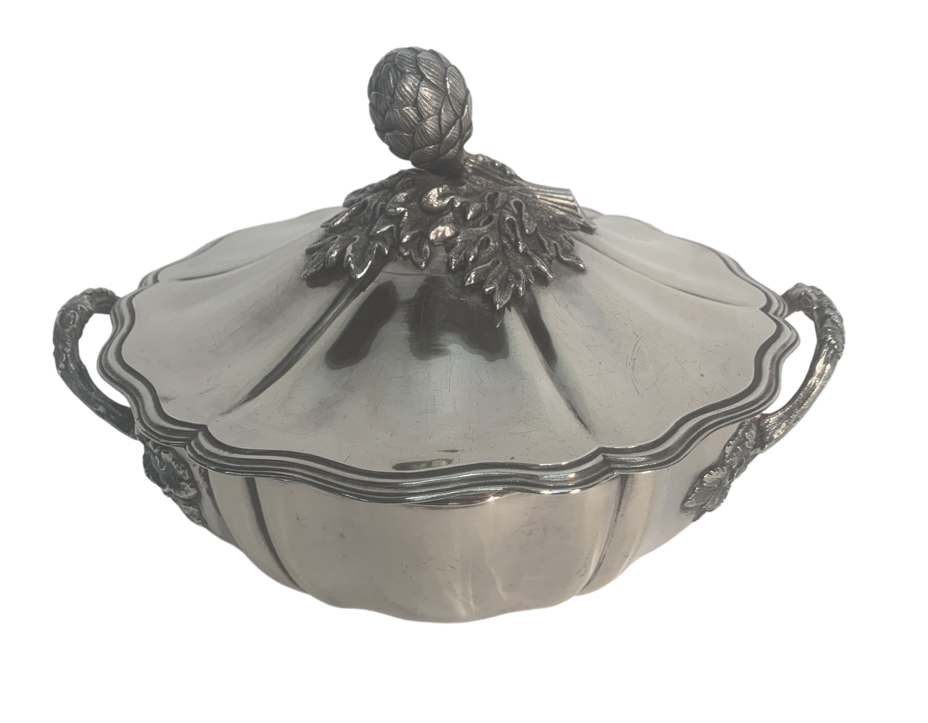 FRENCH SILVER COVERED TUREEN French 2f8b3f