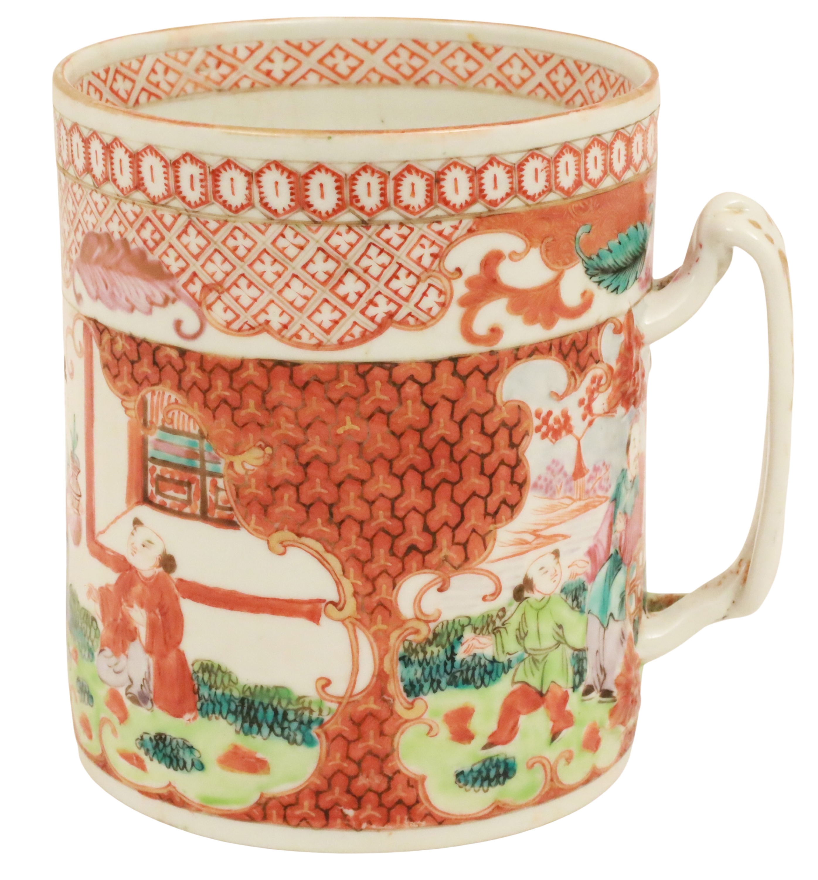 CHINESE EXPORT PORCELAIN TANKARD