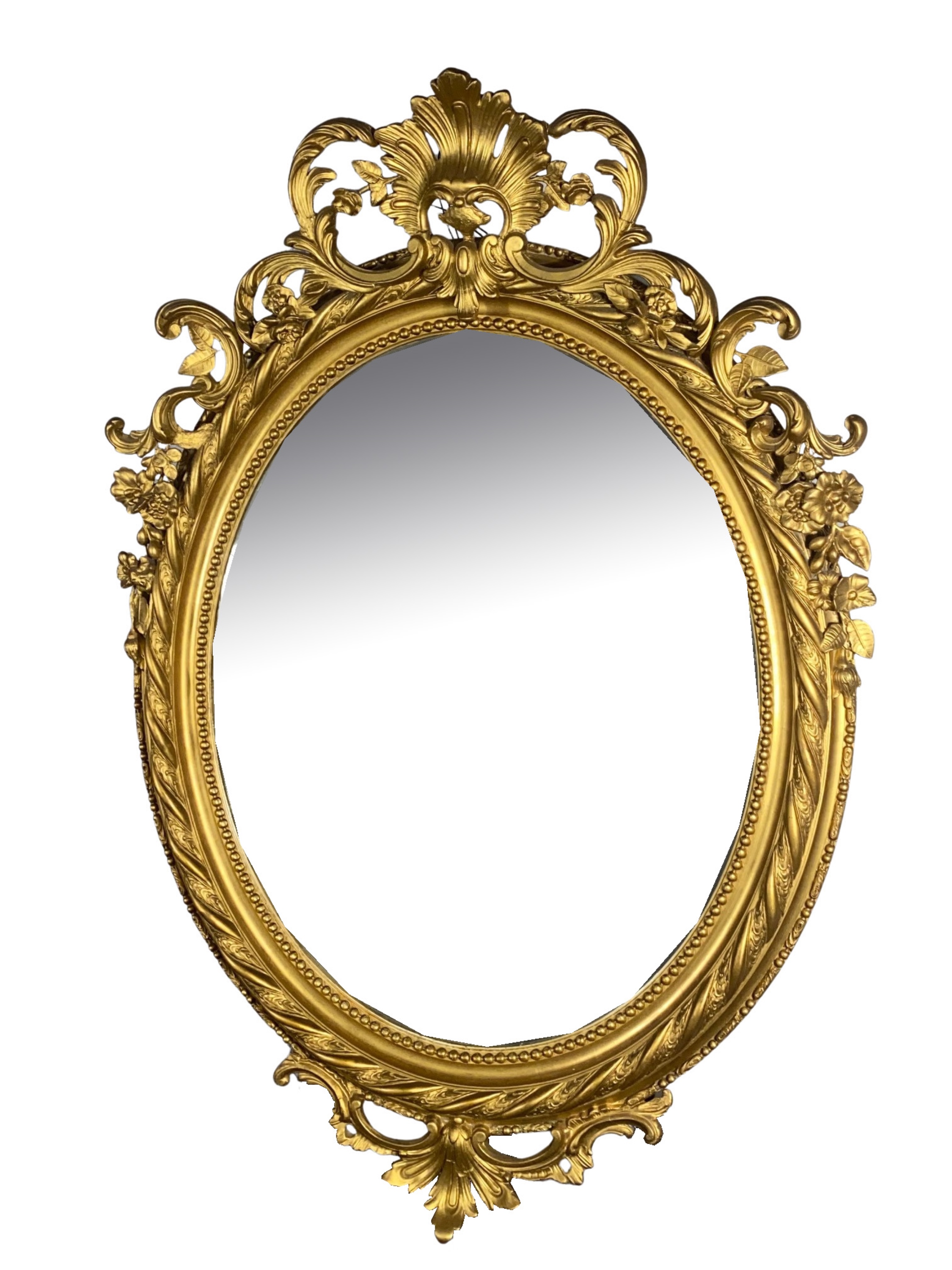FRENCH LOUIS XV STYLE OVAL MIRROR 2f8b65
