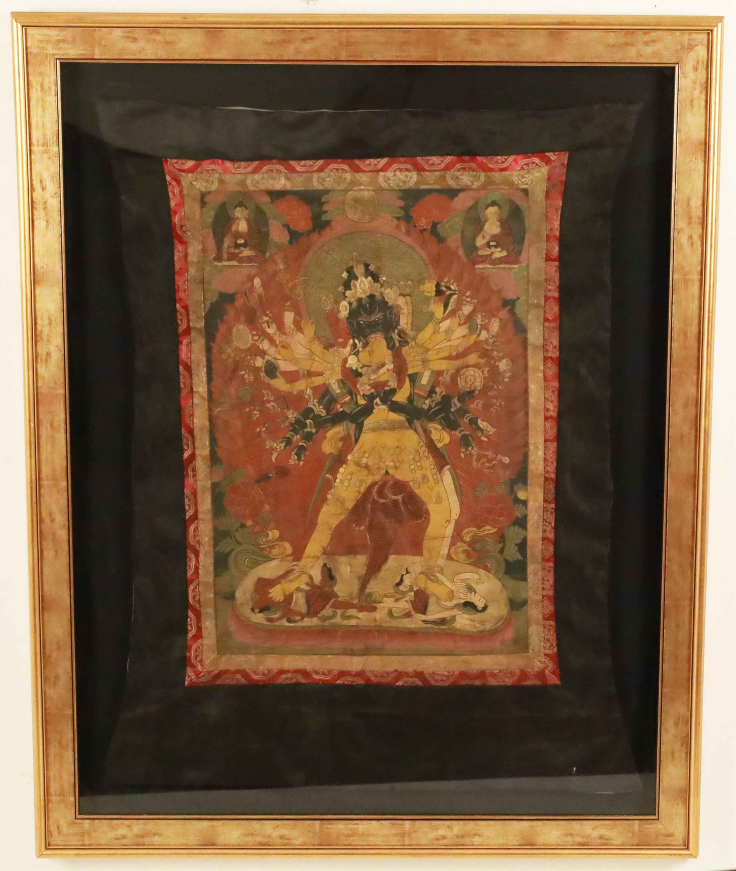 TIBETAN THANGKA OF CHAKRASAMVARA