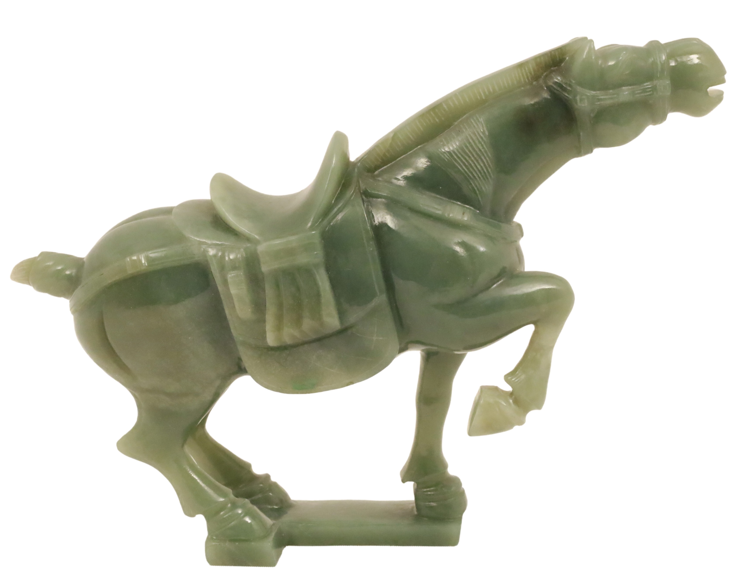 TANG STYLE JADE HORSE SCULPTURE