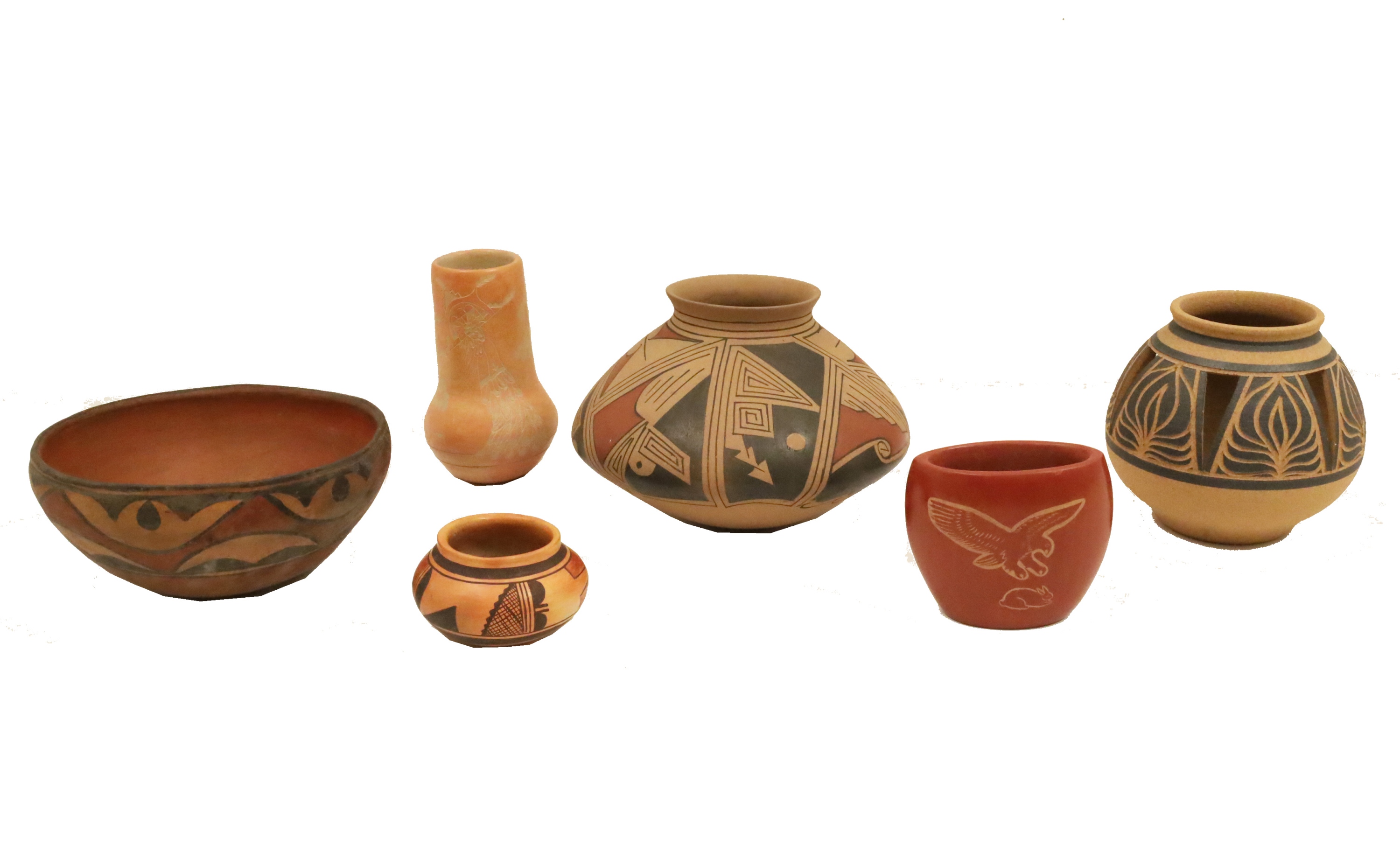 COLLECTION OF SIGNED PUEBLO AND HOPI