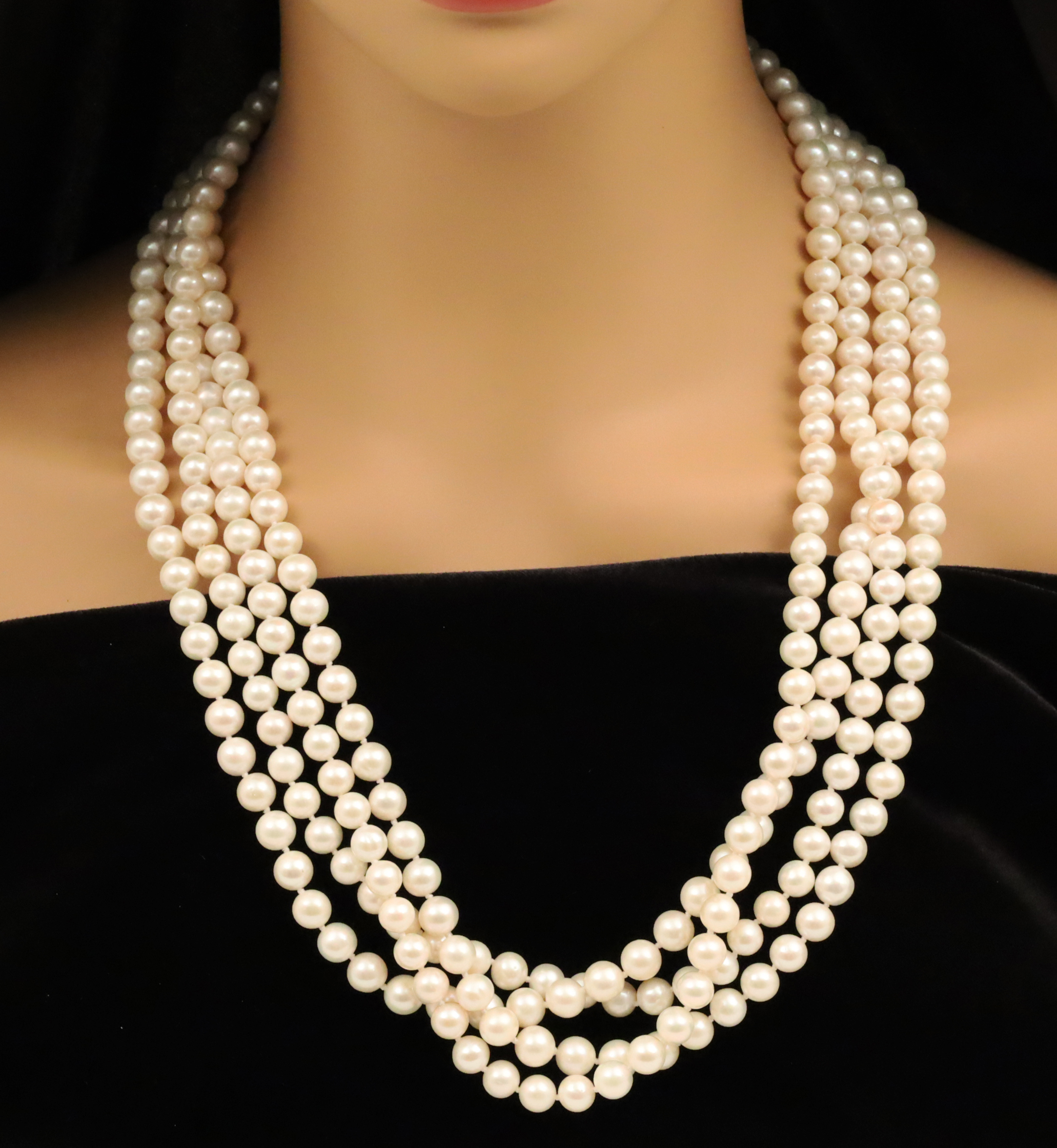 104" CONTINUOUS PEARL NECKLACE