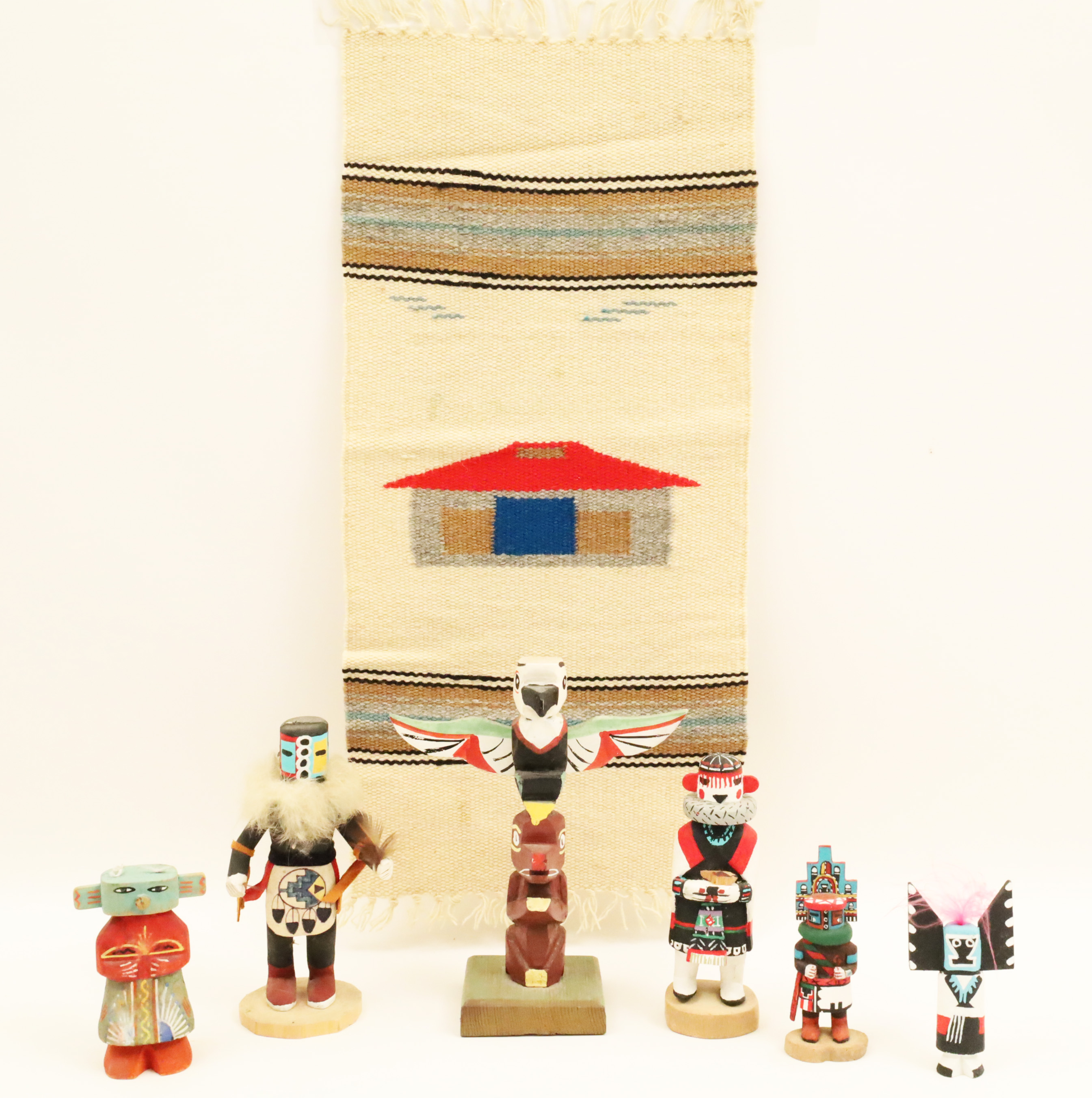 7 PCS OF NATIVE AMERICAN ART A