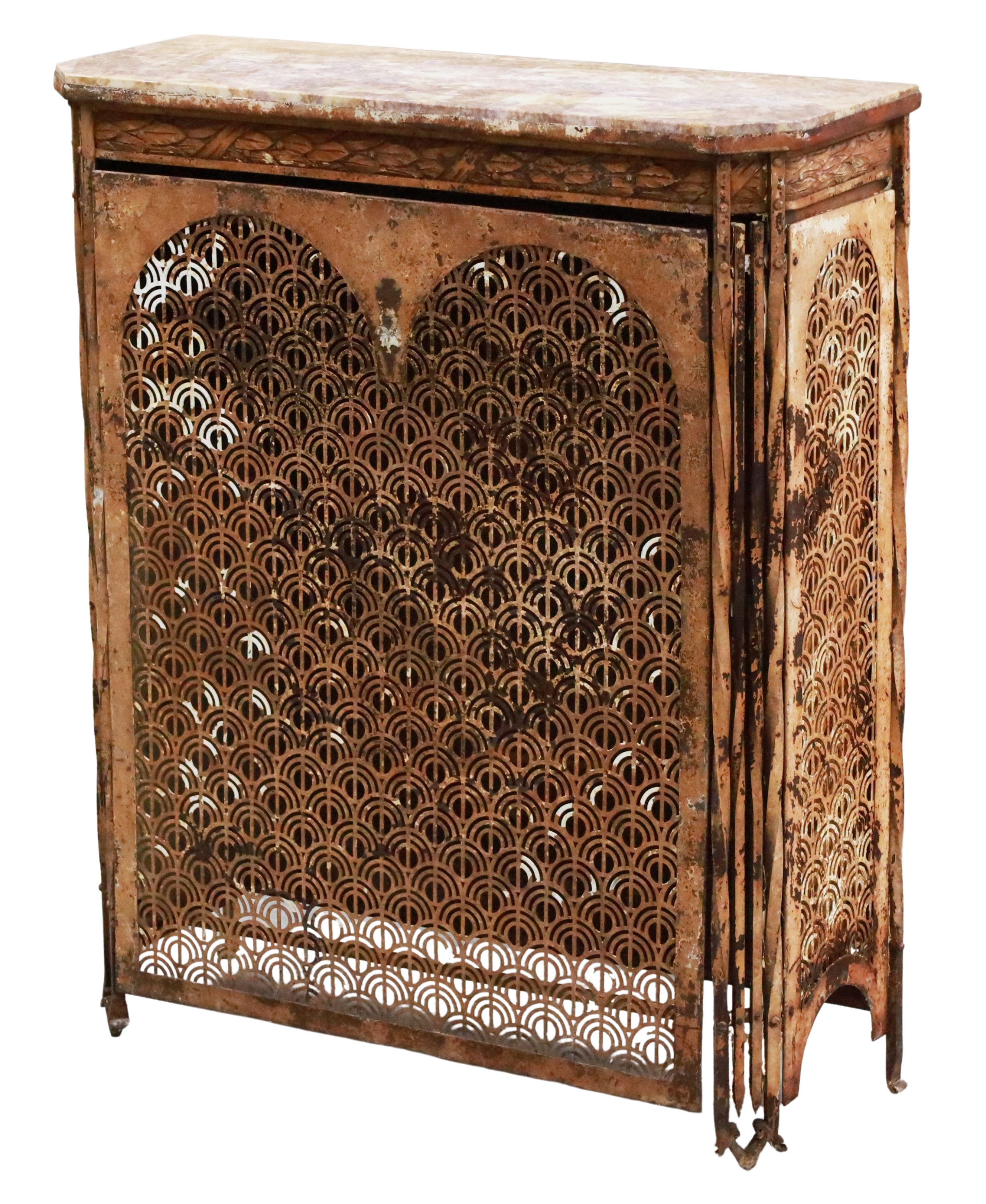 FRENCH CAST IRON RADIATOR CONSOLE 2f8c43