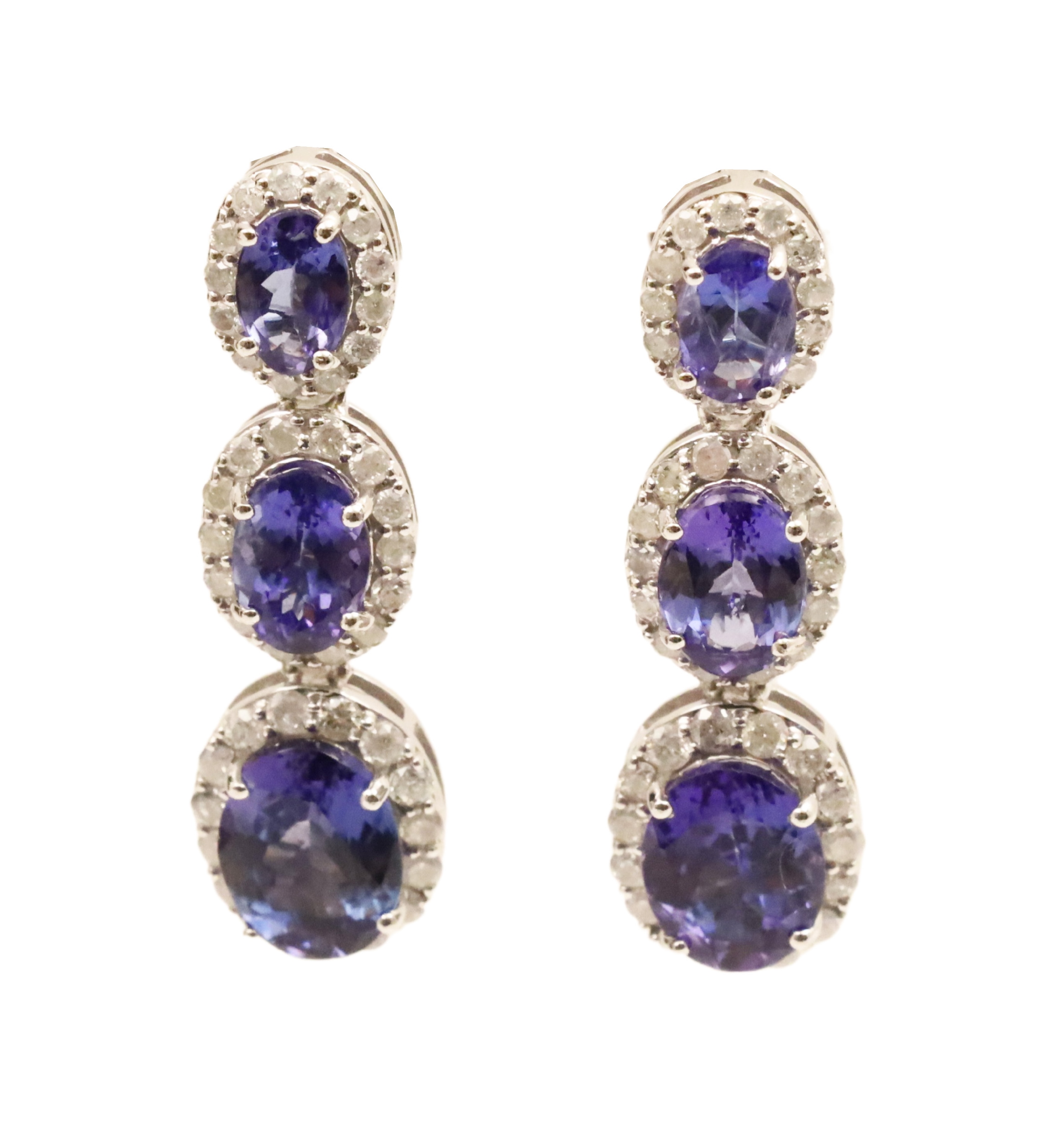 PR OF 14K TANZANITE DIAMOND 2f8c75