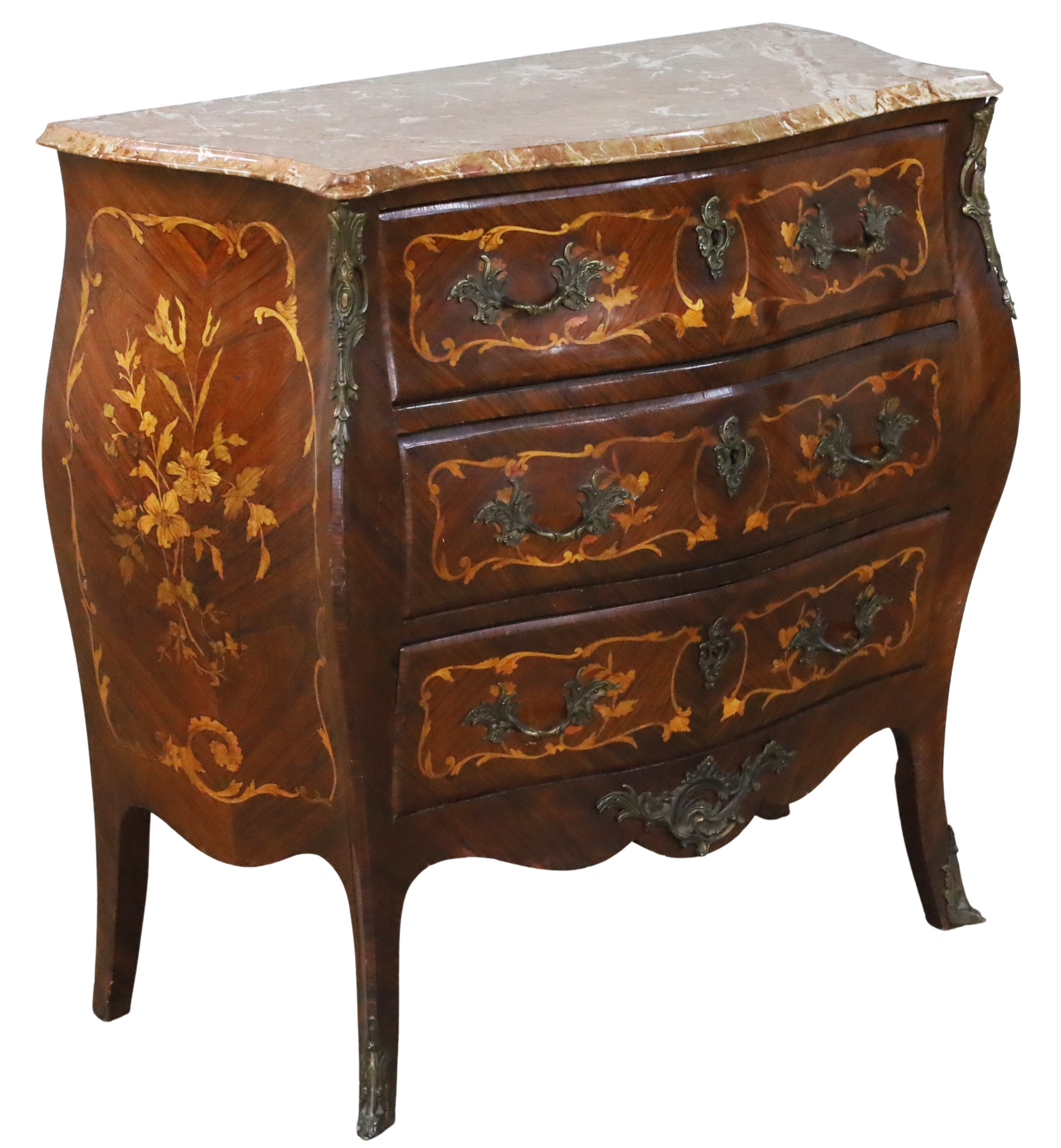 LOUIS XV STYLE KINGWOOD COMMODE 2f8c9a