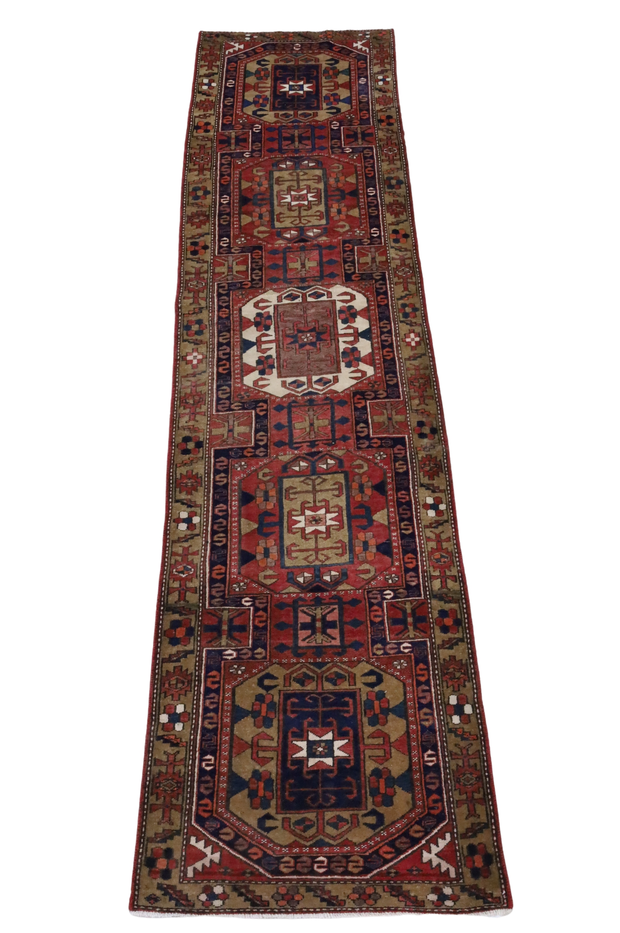 ORIENTAL RUG 3'8" X 12'9" KARAJEH