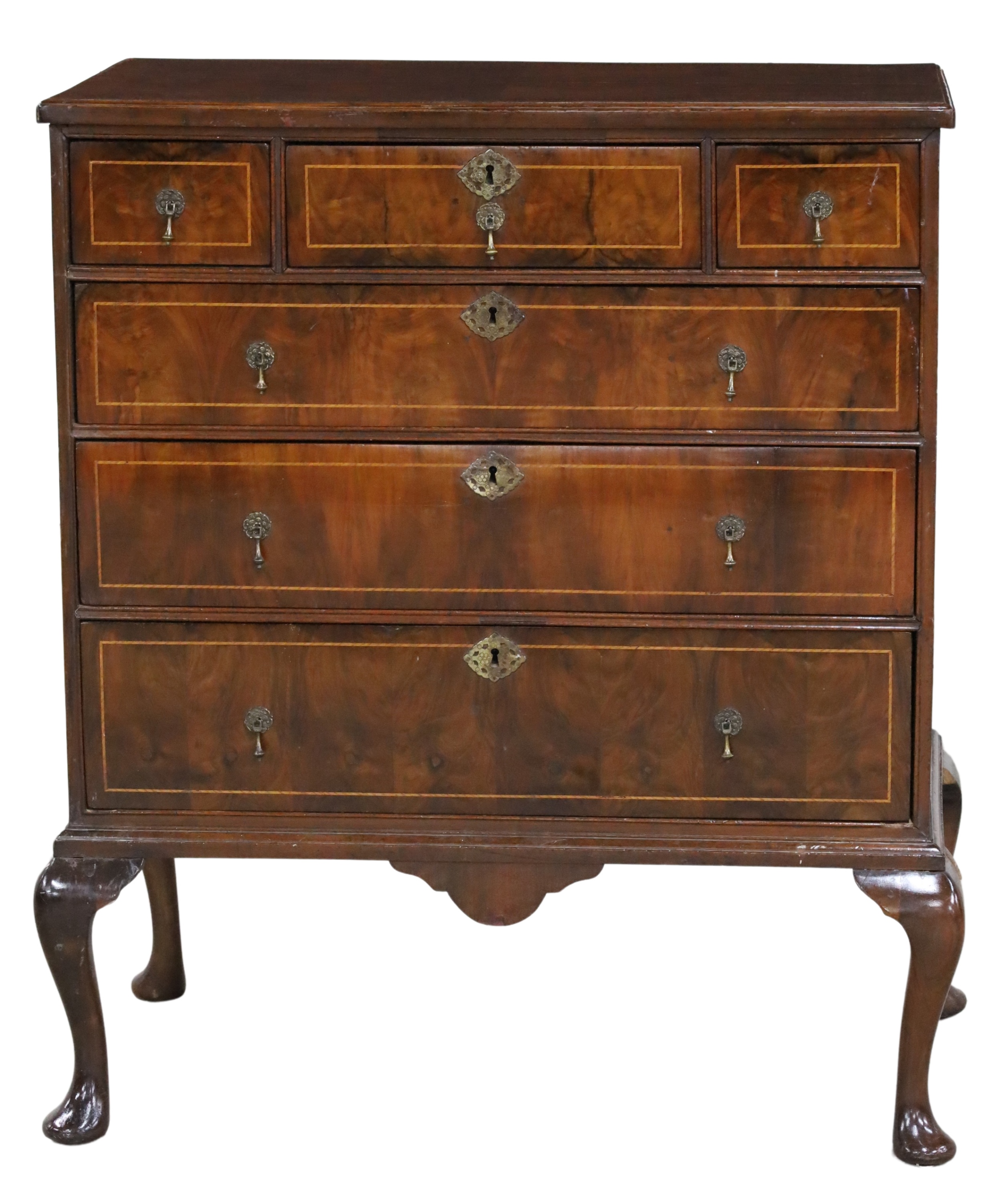 QUEEN ANNE STYLE CHEST ON STAND