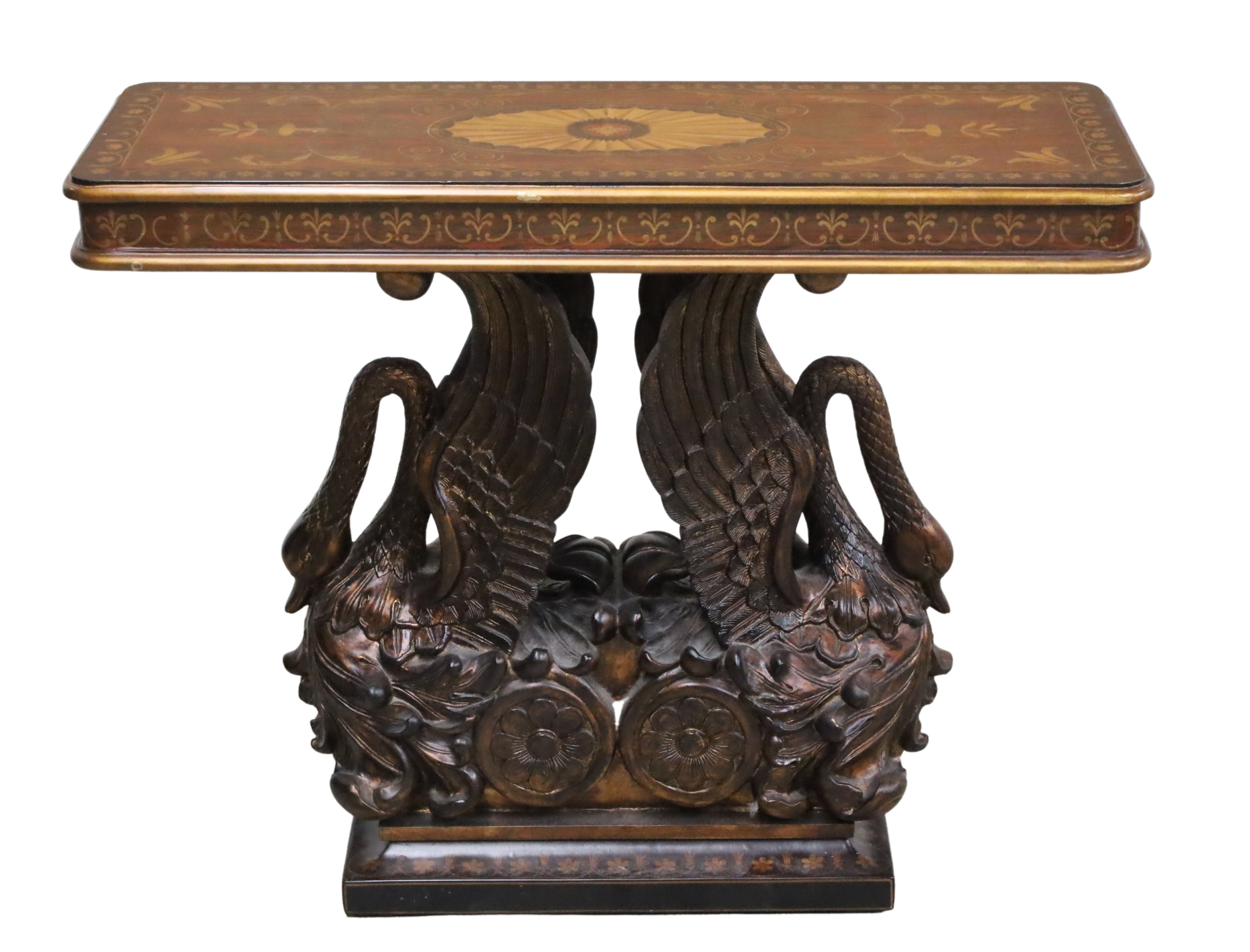 DECORATIVE SWAN FORMED CONSOLE 2f8d15