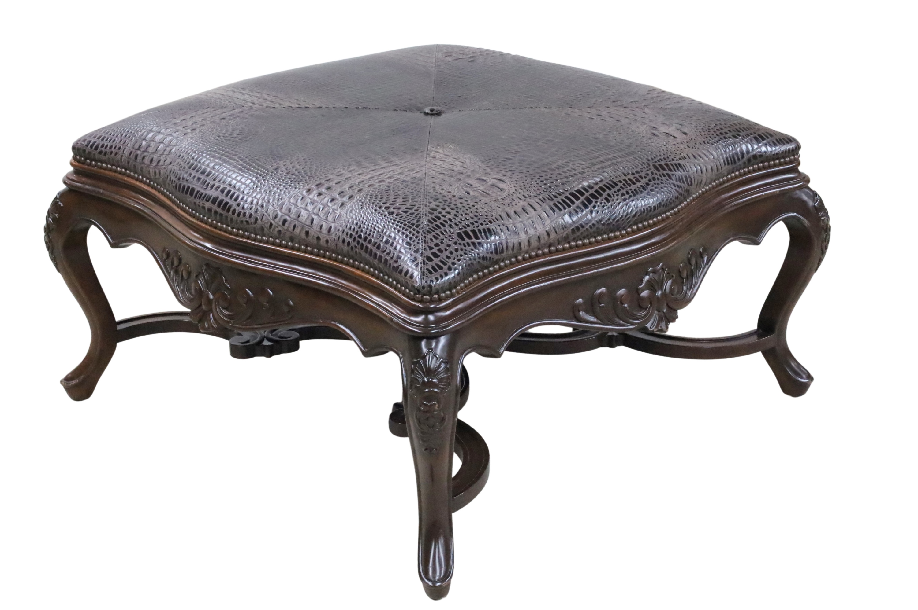 LOUIS XV STYLE CARVED MAHOGANY