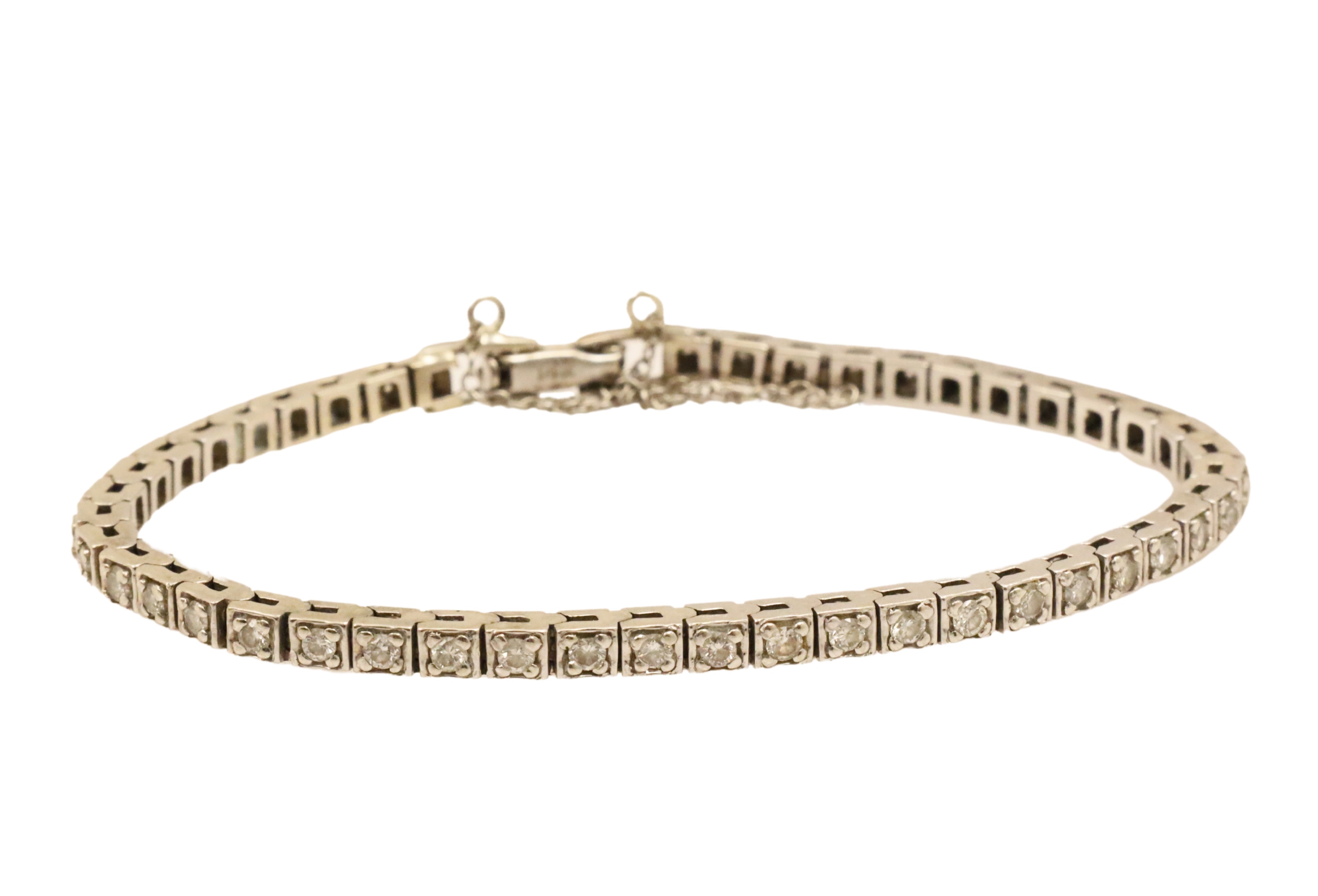 14K WG DIAMOND TENNIS BRACELET 2f8da2